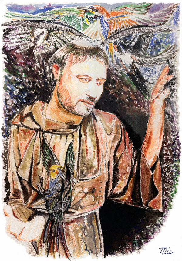 St. Francis and Falling Bird